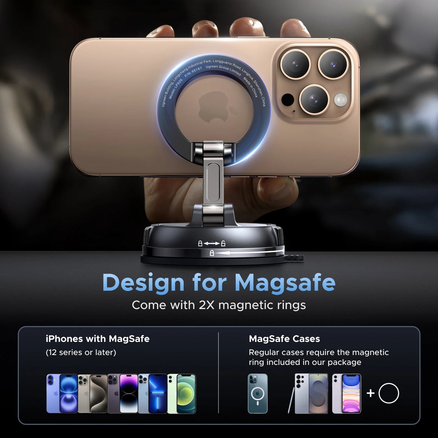 Soporte magnético para teléfono