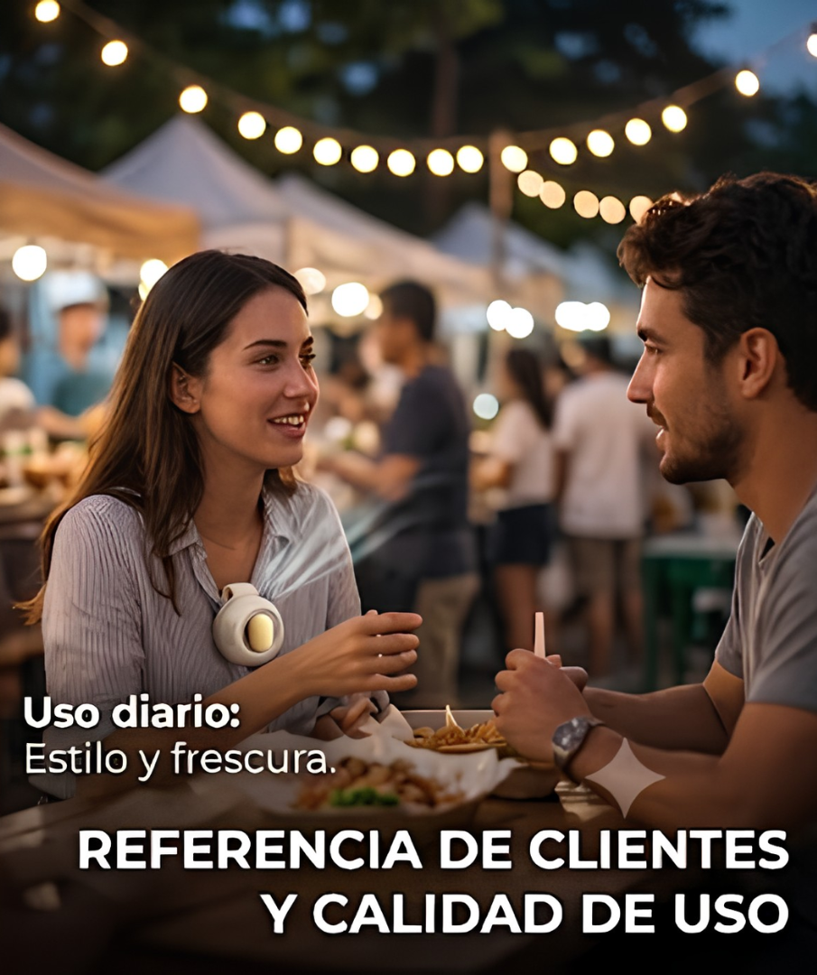 Mini ventilador portátil USB-C (Sin aspas)