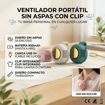 Mini ventilateur portable USB-C (sans pales)