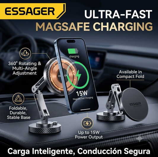 Support Magnétique / Support de Charge Sans Fil 15W