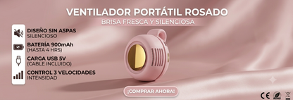 Mini ventilador portátil USB-C (Sin aspas)